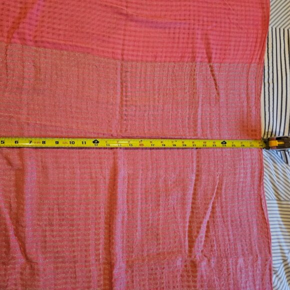 GAP Pink Metallic Striped Scarf - Picture 2 of 4